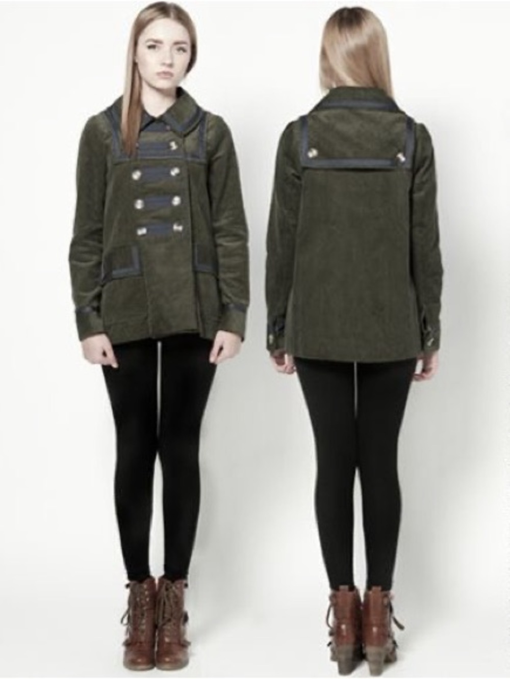 Dear Creatures Portabello Coat Size Small